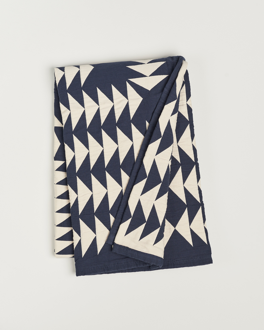Herr | Textilier | Pendleton | Organic Cotton Matelasse Blanket Midnight Nova