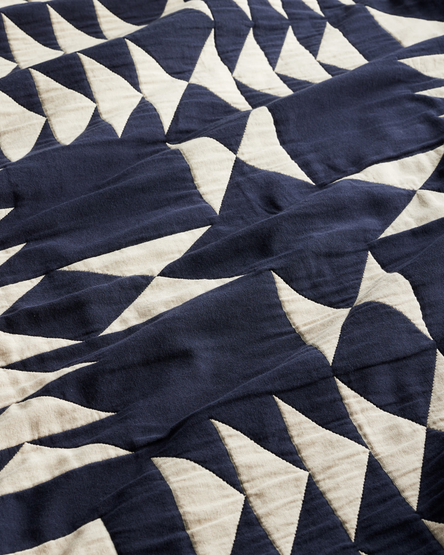 Herr | Textilier | Pendleton | Organic Cotton Matelasse Blanket Midnight Nova