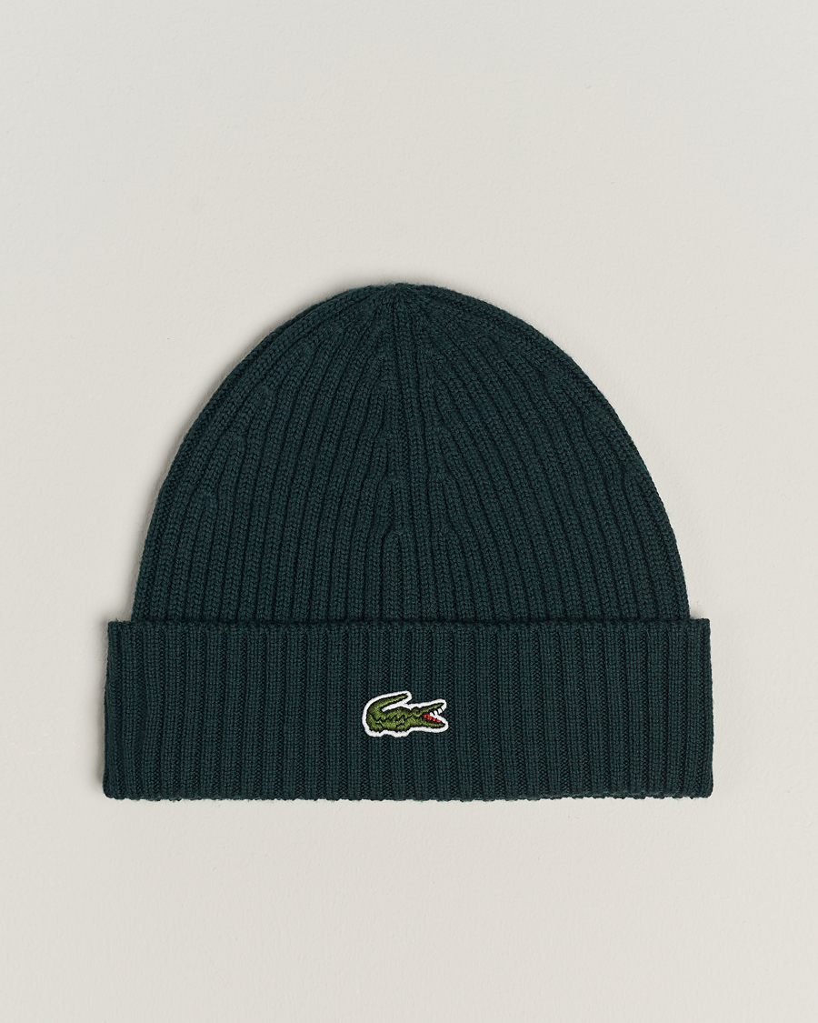 Herr | Lacoste Wool Knitted Beanie Sinople | Lacoste | Wool Knitted Beanie Sinople