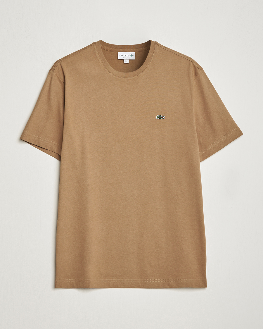 Herr | T-Shirts | Lacoste | Crew Neck T-Shirt Cookie