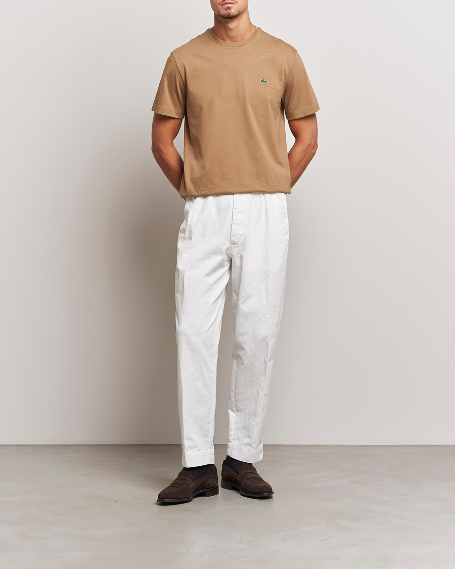 Herr | T-Shirts | Lacoste | Crew Neck T-Shirt Cookie