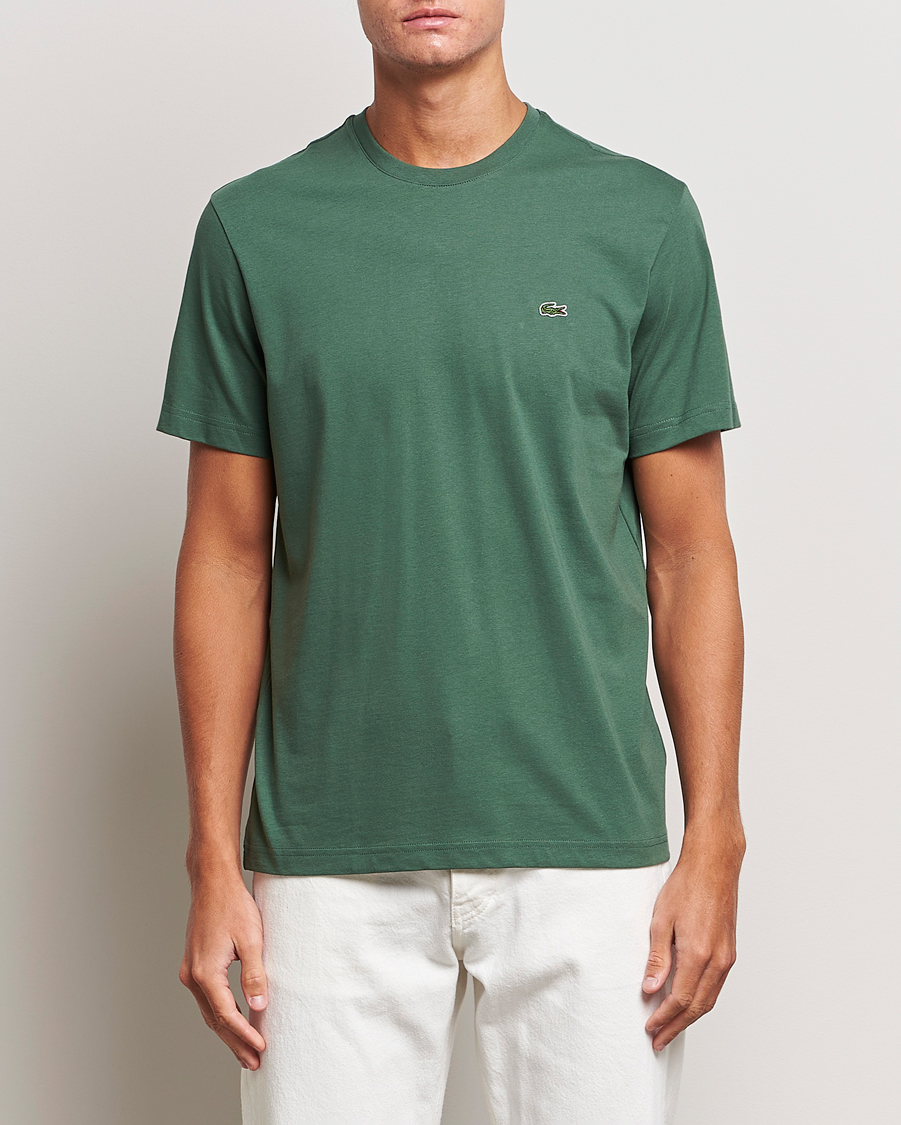 Herr | T-Shirts | Lacoste | Crew Neck T-Shirt Sequoia