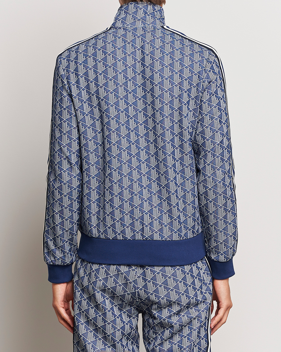 Herr | Tröjor | Lacoste | Monogram Full Zip Track Jacket Methylene/Flour