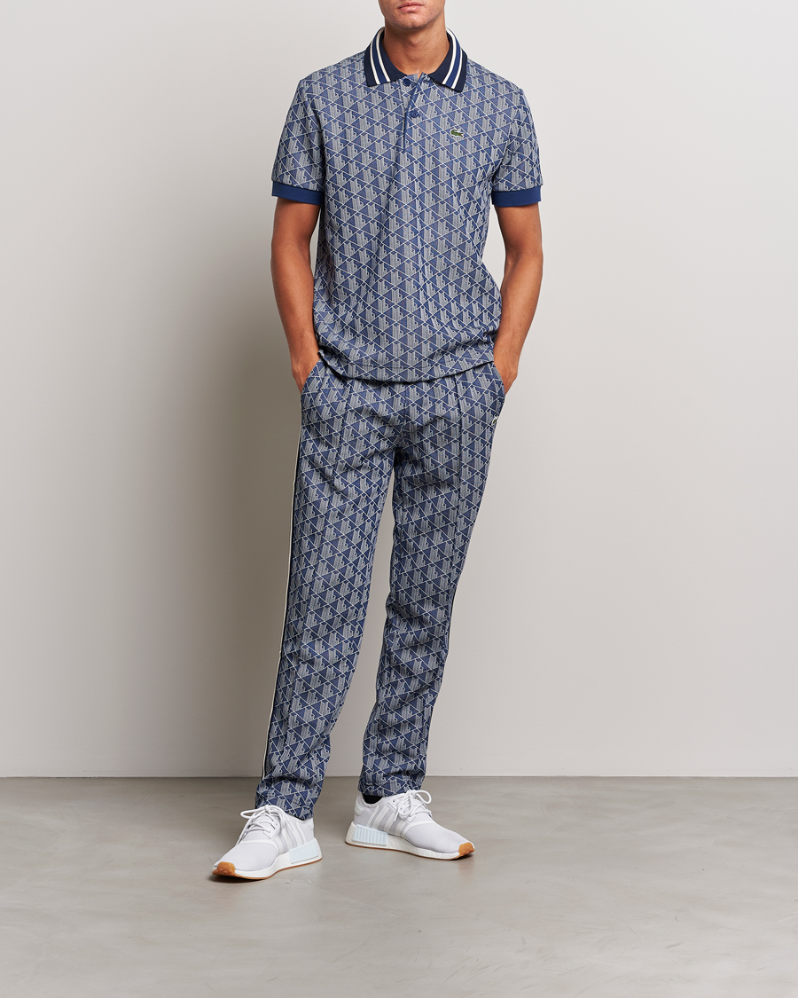 Herr | Byxor | Lacoste | Monogram Tracksuit Pants Methylene/Flour