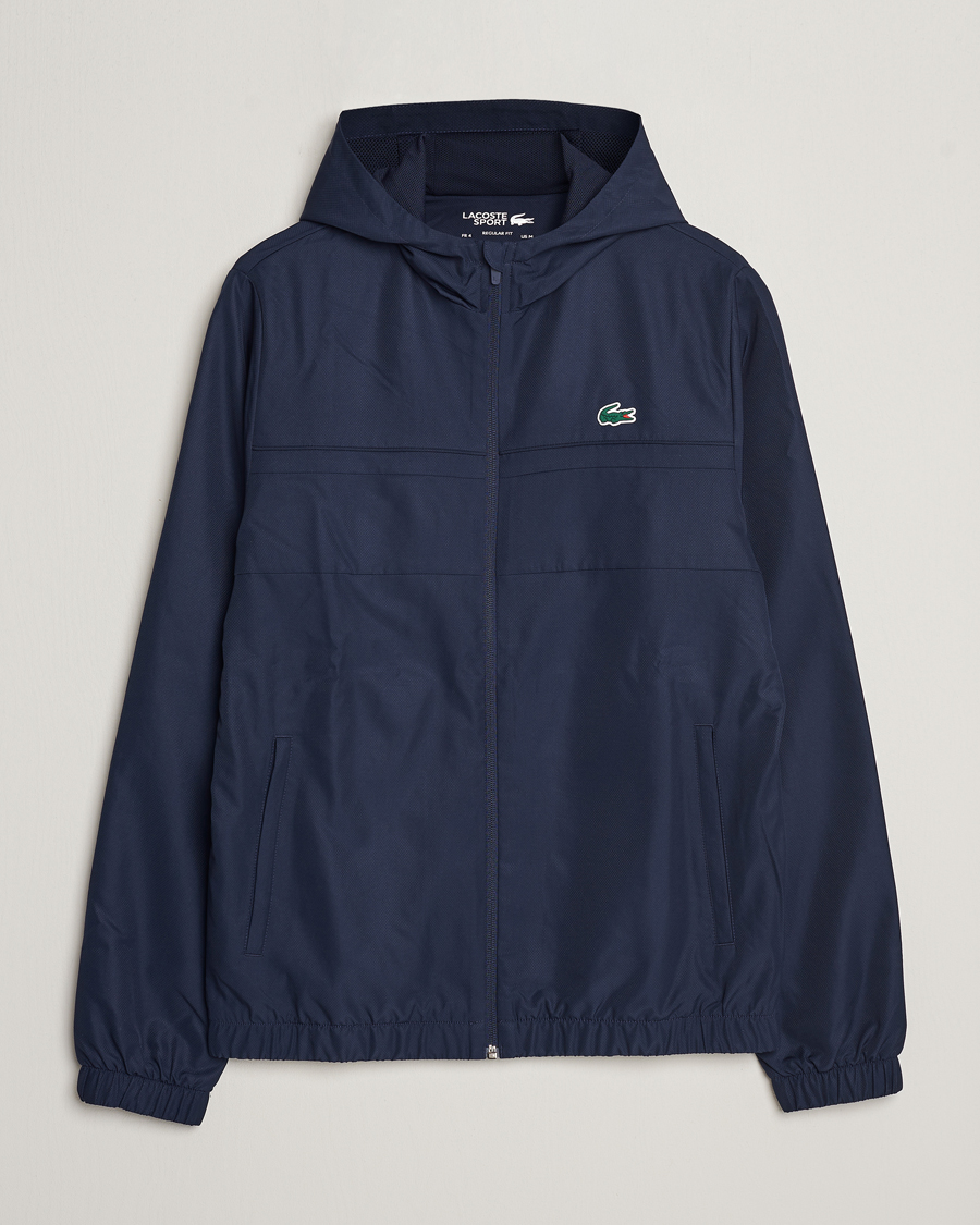 Herr | Tröjor | Lacoste Sport | Performance Full Zip Hoodie Navy