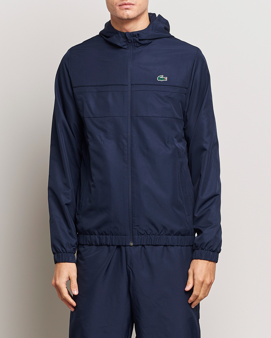 Herr | Tröjor | Lacoste Sport | Performance Full Zip Hoodie Navy