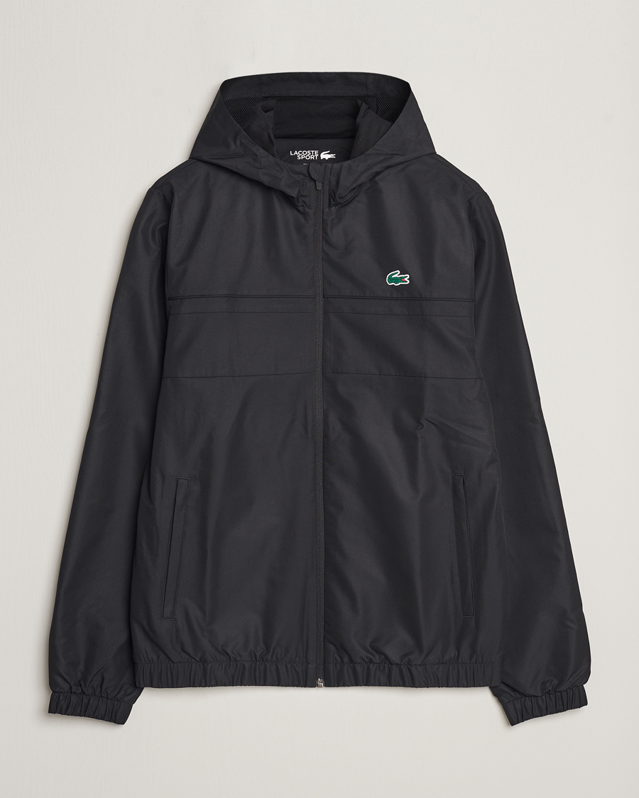 Herr | Tröjor | Lacoste Sport | Performance Full Zip Hoodie Black