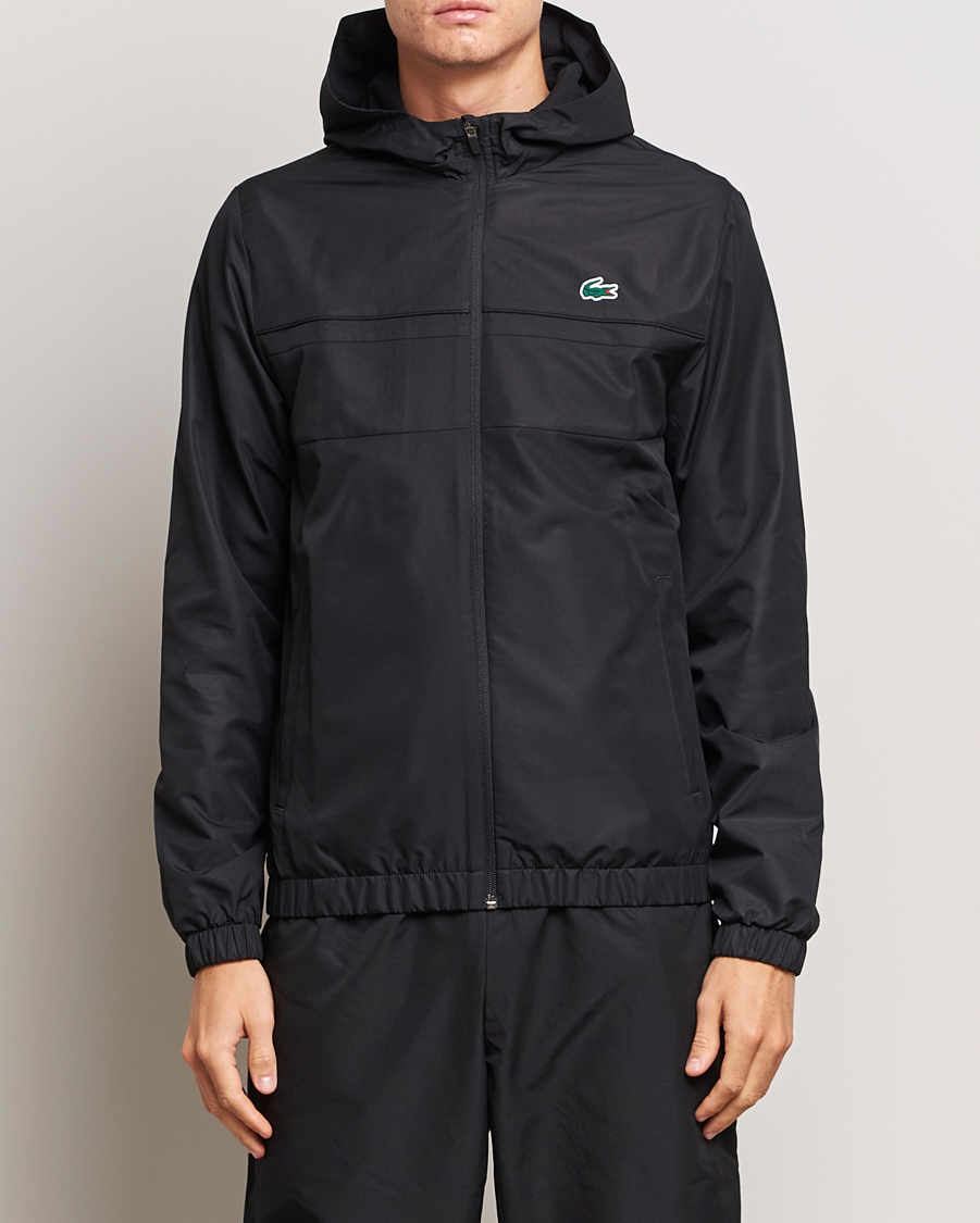 Herr | Tröjor | Lacoste Sport | Performance Full Zip Hoodie Black