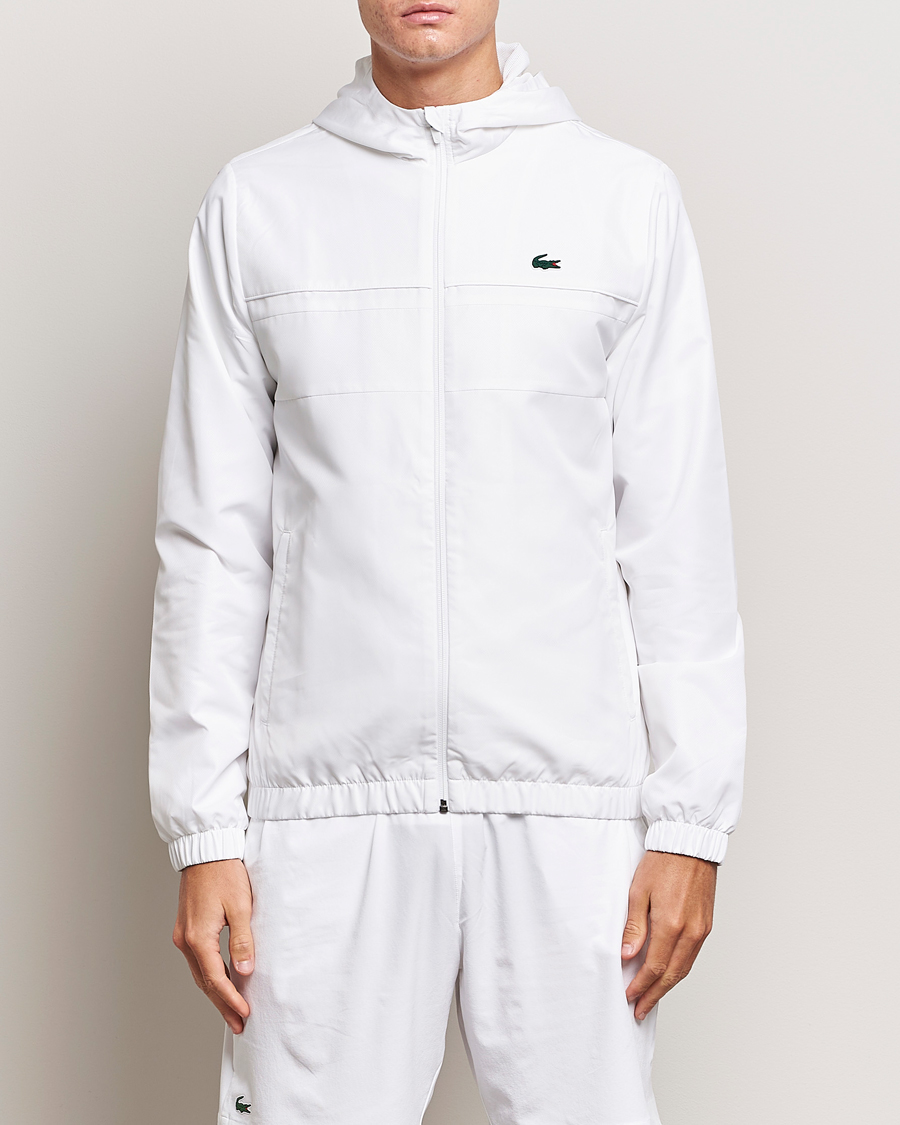 Herr | Tröjor | Lacoste Sport | Performance Full Zip Hoodie White