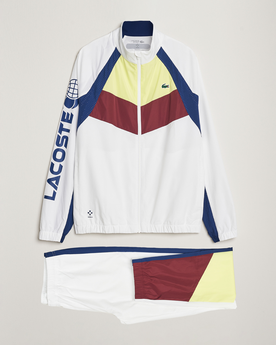 Herr | Lacoste Sport | Lacoste Sport | Retro Tennis Tracksuit Set White Multi