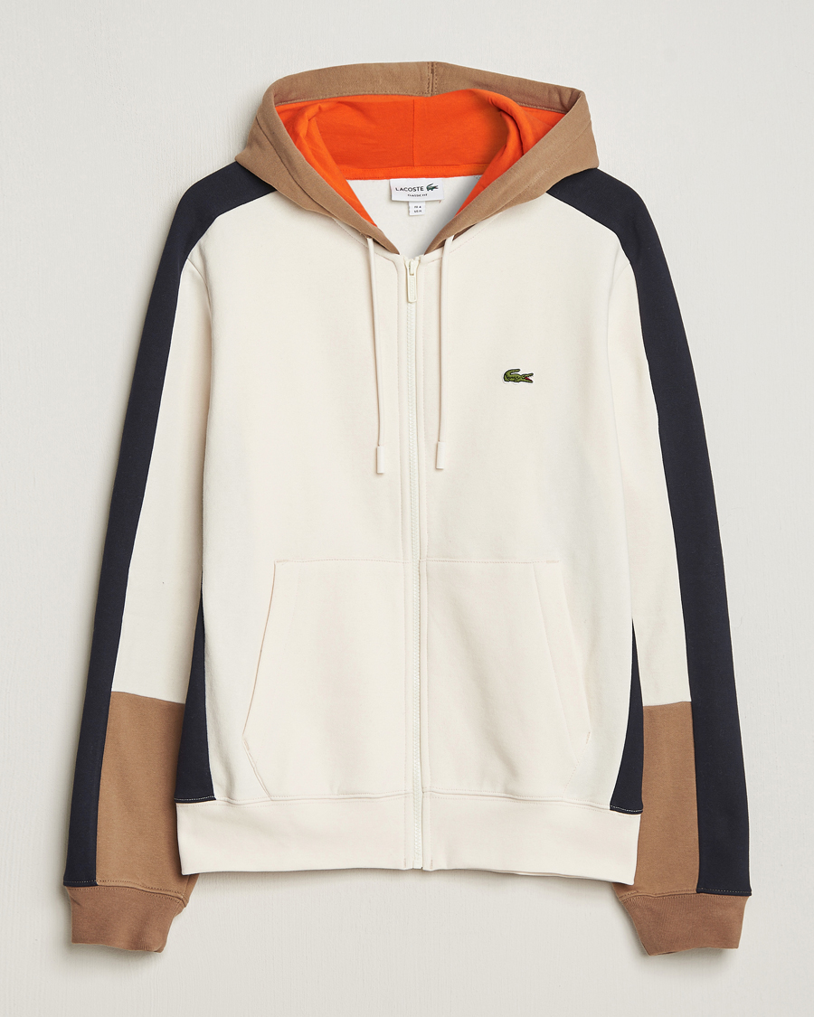 Herr | Tröjor | Lacoste | Colorblocked Full Zip Hoodie Lapland/Cookie