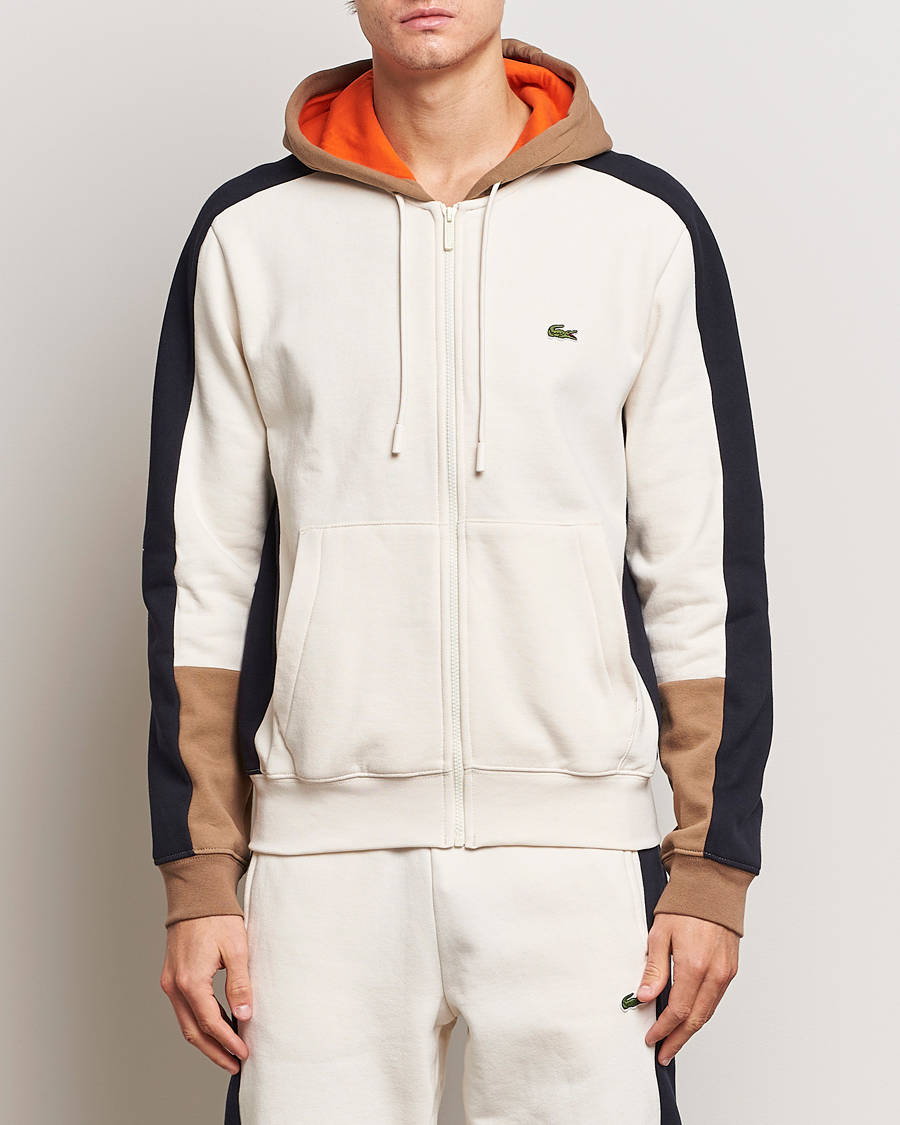 Herr | Tröjor | Lacoste | Colorblocked Full Zip Hoodie Lapland/Cookie