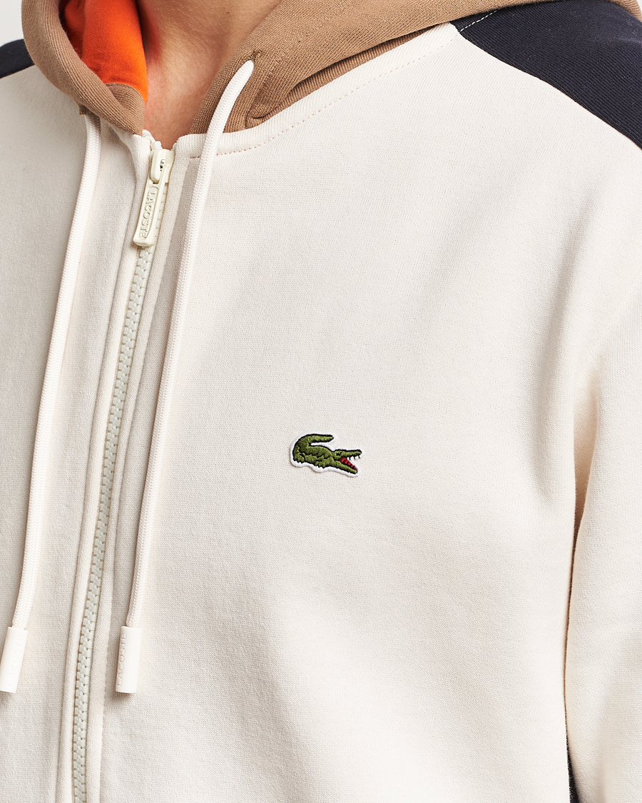 Herr | Tröjor | Lacoste | Colorblocked Full Zip Hoodie Lapland/Cookie