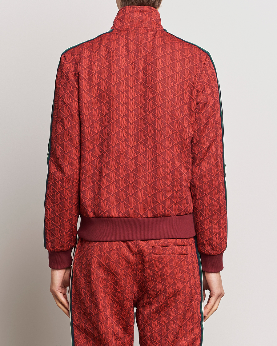 Herr | Tröjor | Lacoste | Monogram Full Zip Track Jacket Pinot/Red