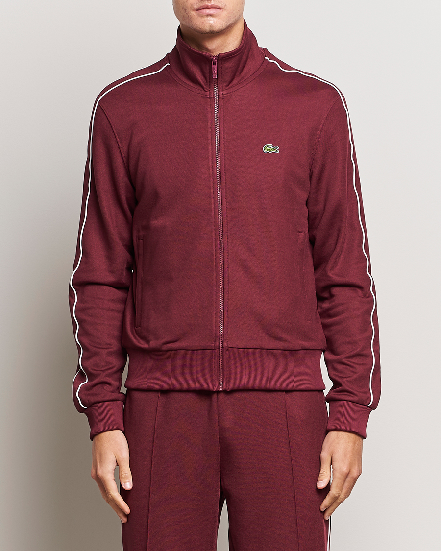 Herr | Tröjor | Lacoste | Full Zip Track Jacket Dark Red