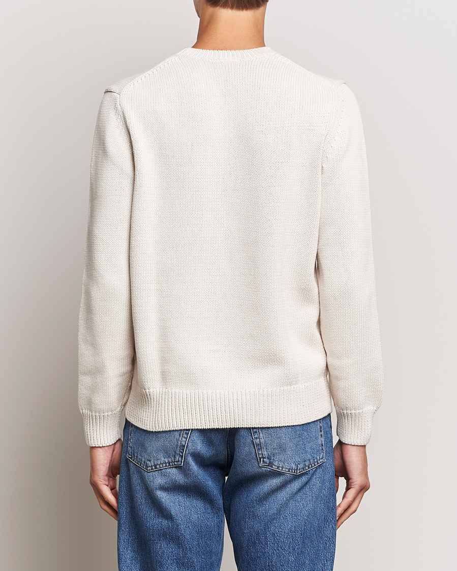 Herr | Tröjor | Lacoste | Retro Logo Knitted Crew Neck Sweater Lapland
