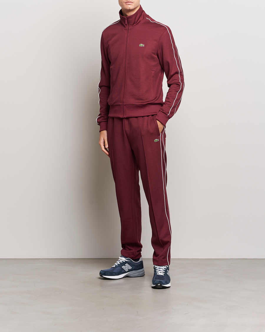 Herr | Byxor | Lacoste | Trackpants Dark Red