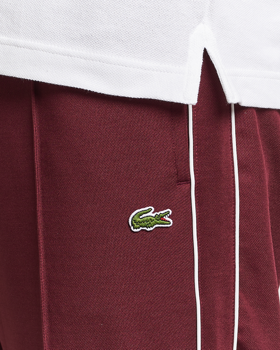 Herr | Byxor | Lacoste | Trackpants Dark Red