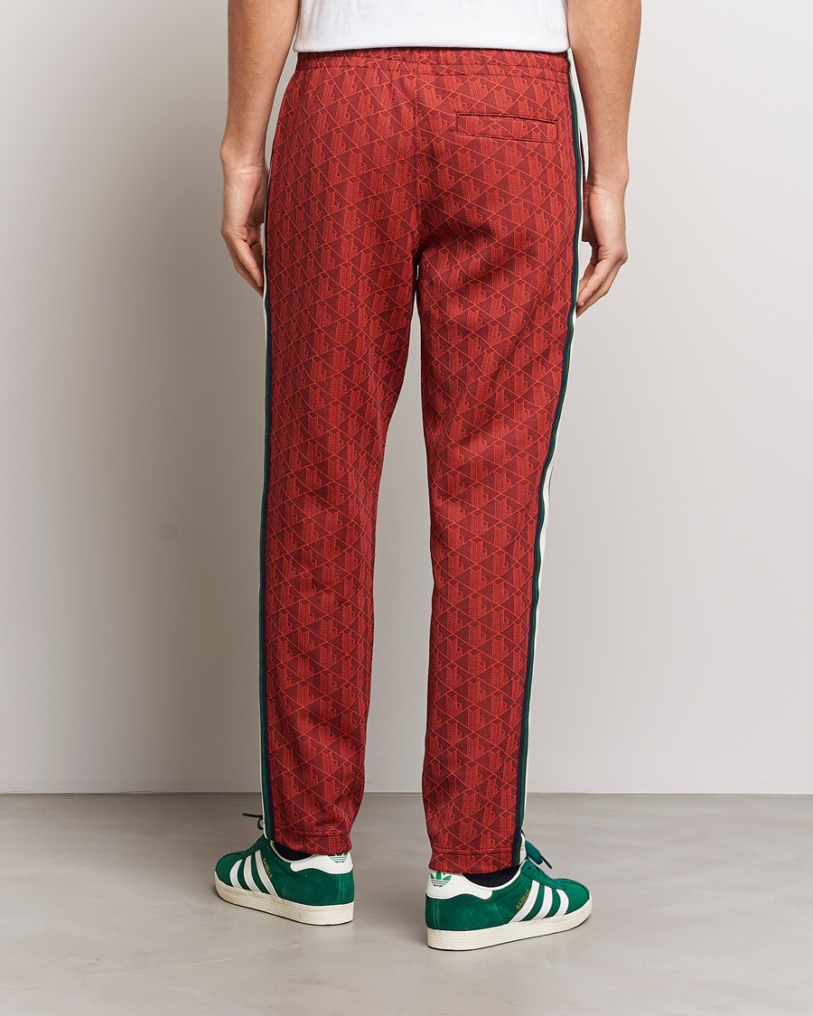 Herr | Byxor | Lacoste | Monogram Trackpants Pinot/Red