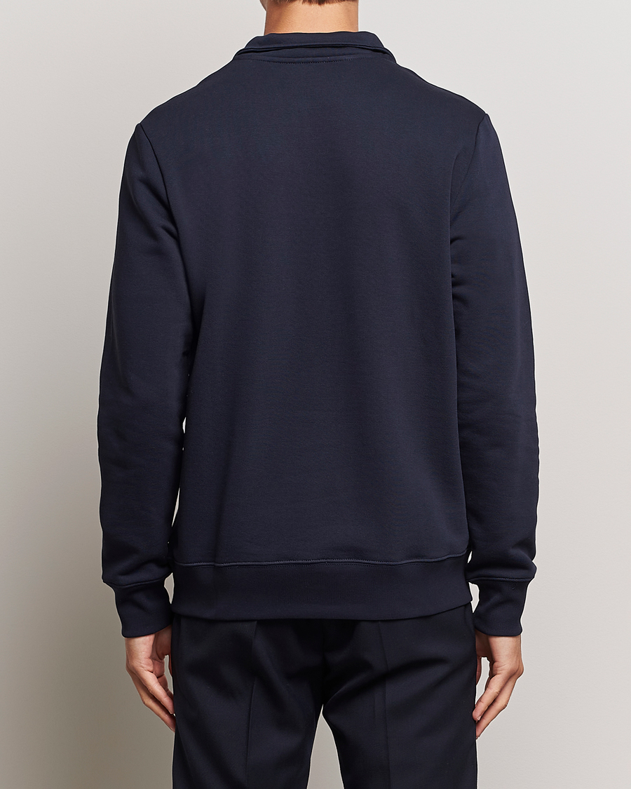 Herr | Tröjor | PS Paul Smith | Zebra Organic Cotton Sweat Half Zip Navy