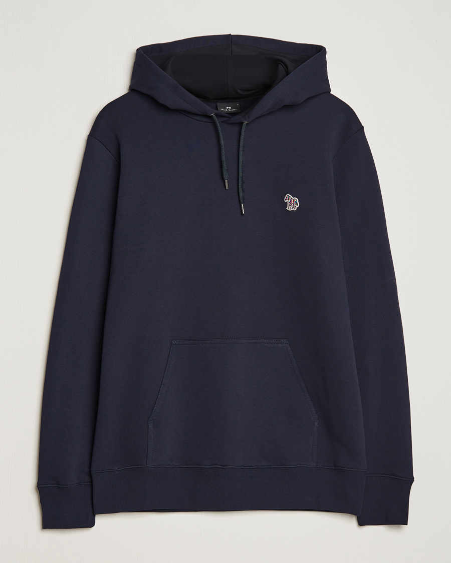Herr | Tröjor | PS Paul Smith | Zebra Organic Cotton Hoodie Navy