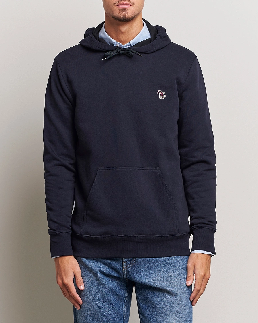 Herr | PS Paul Smith | PS Paul Smith | Zebra Organic Cotton Hoodie Navy