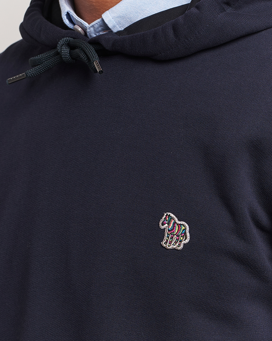 Herr | Tröjor | PS Paul Smith | Zebra Organic Cotton Hoodie Navy