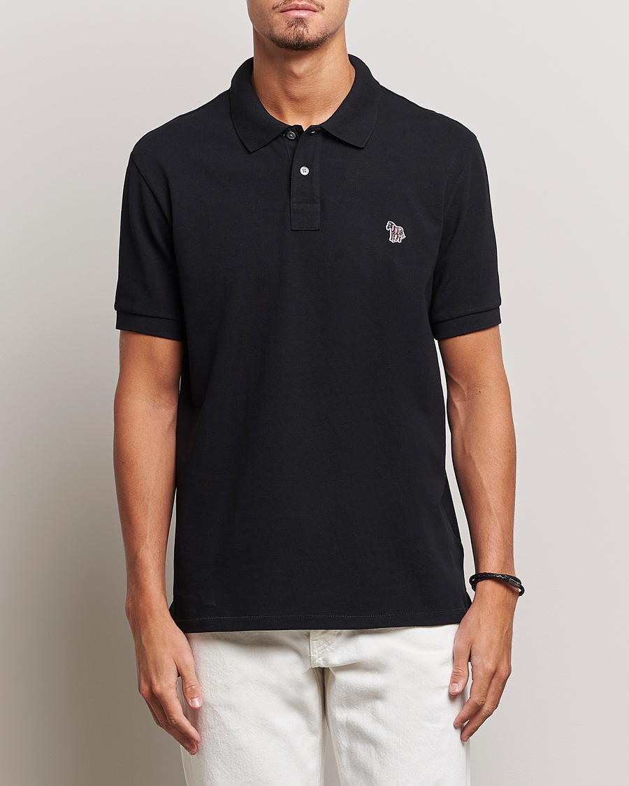 Herr | Best of British | PS Paul Smith | Regular Fit Zebra Polo Black