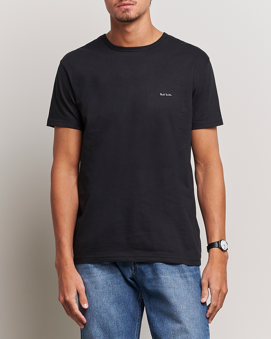 Herr | Best of British | Paul Smith | 3-Pack Crew Neck T-Shirt Black/Grey/White