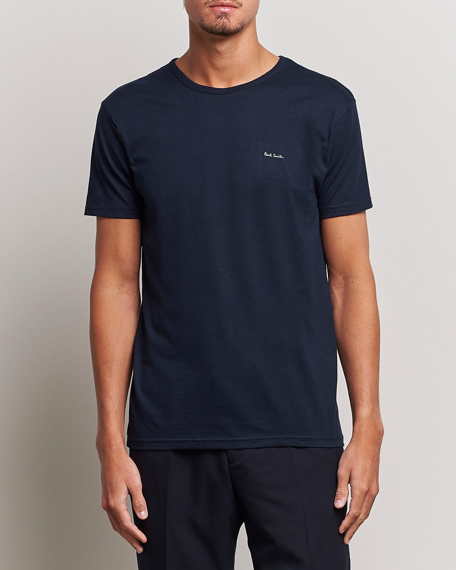 Herr | Best of British | Paul Smith | 3-Pack Crew Neck T-Shirt Black/Navy/White