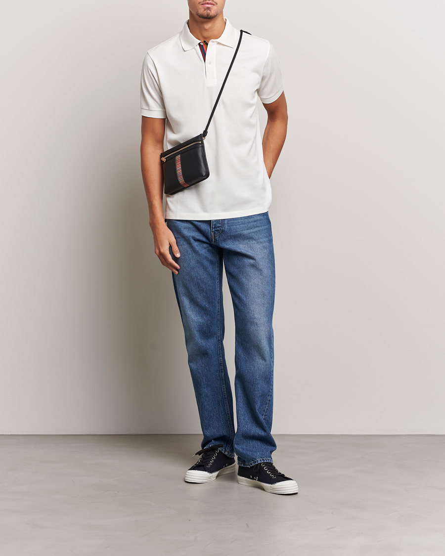 Herr | Pikéer | Paul Smith | Placket Stripe Polo White
