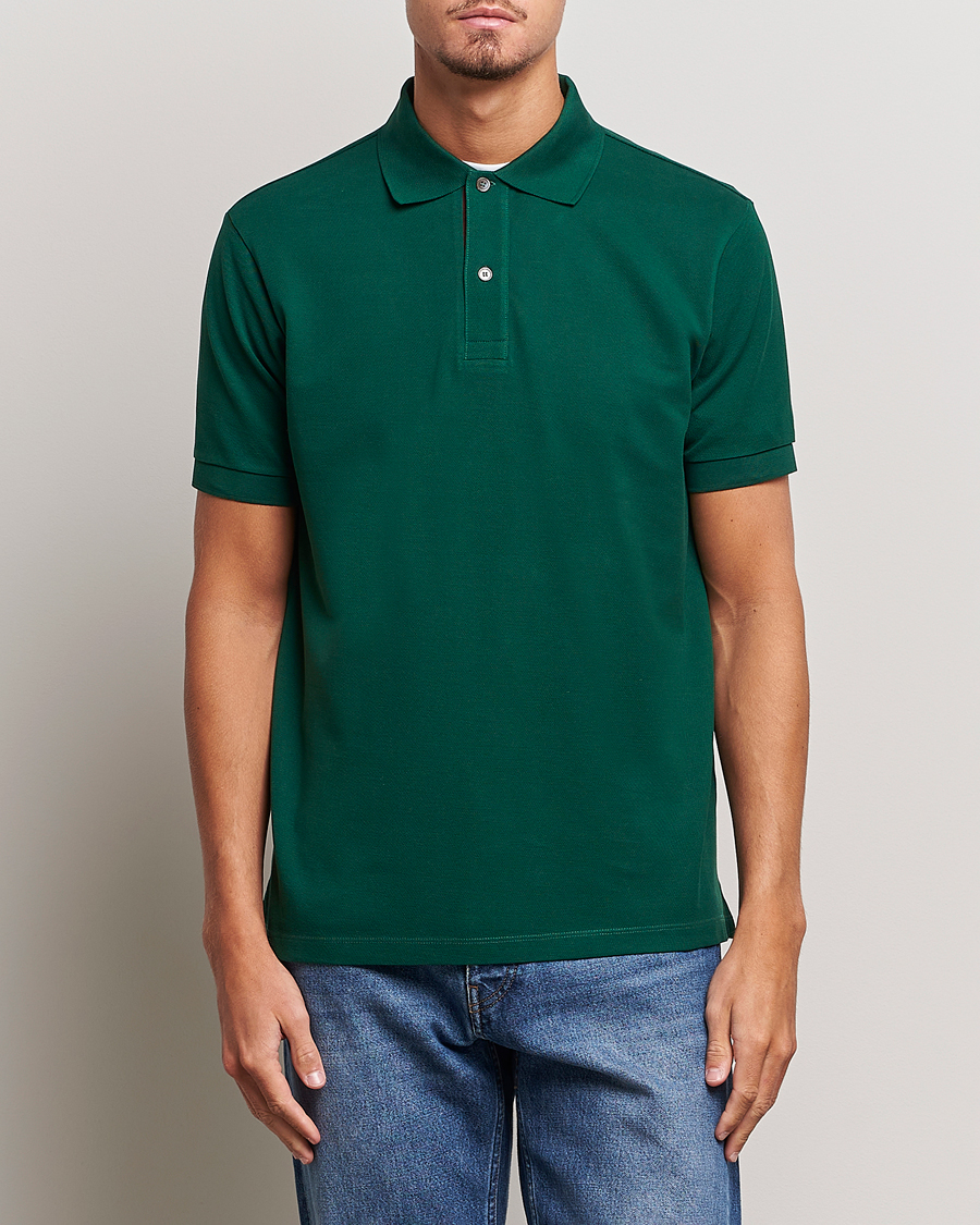Herr | Pikéer | Paul Smith | Placket Stripe Polo Green