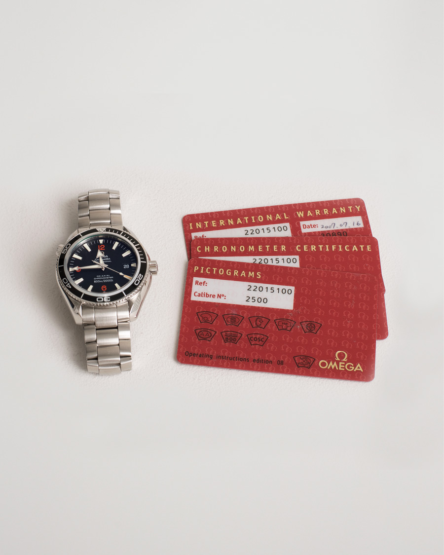 Herr | Omega Pre-Owned Seamaster Planet Ocean 2201.51.00 Steel Black | Omega Pre-Owned | Seamaster Planet Ocean 2201.51.00 Steel Black