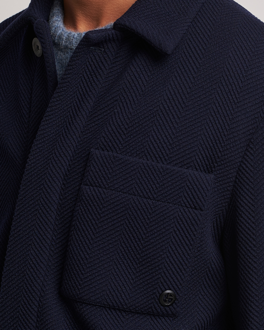 Herr | Jackor | Giorgio Armani | Heavy Jersey Chore Jacket Navy