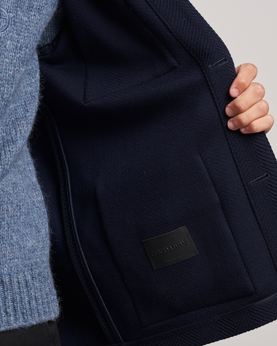 Herr | Jackor | Giorgio Armani | Heavy Jersey Chore Jacket Navy
