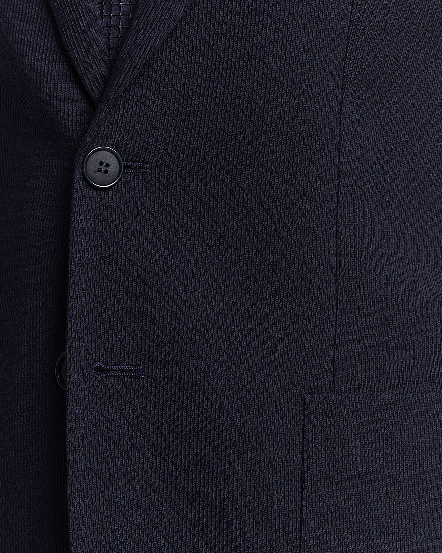 Herr | Kavajer | Giorgio Armani | Wool Stretch Blazer Navy