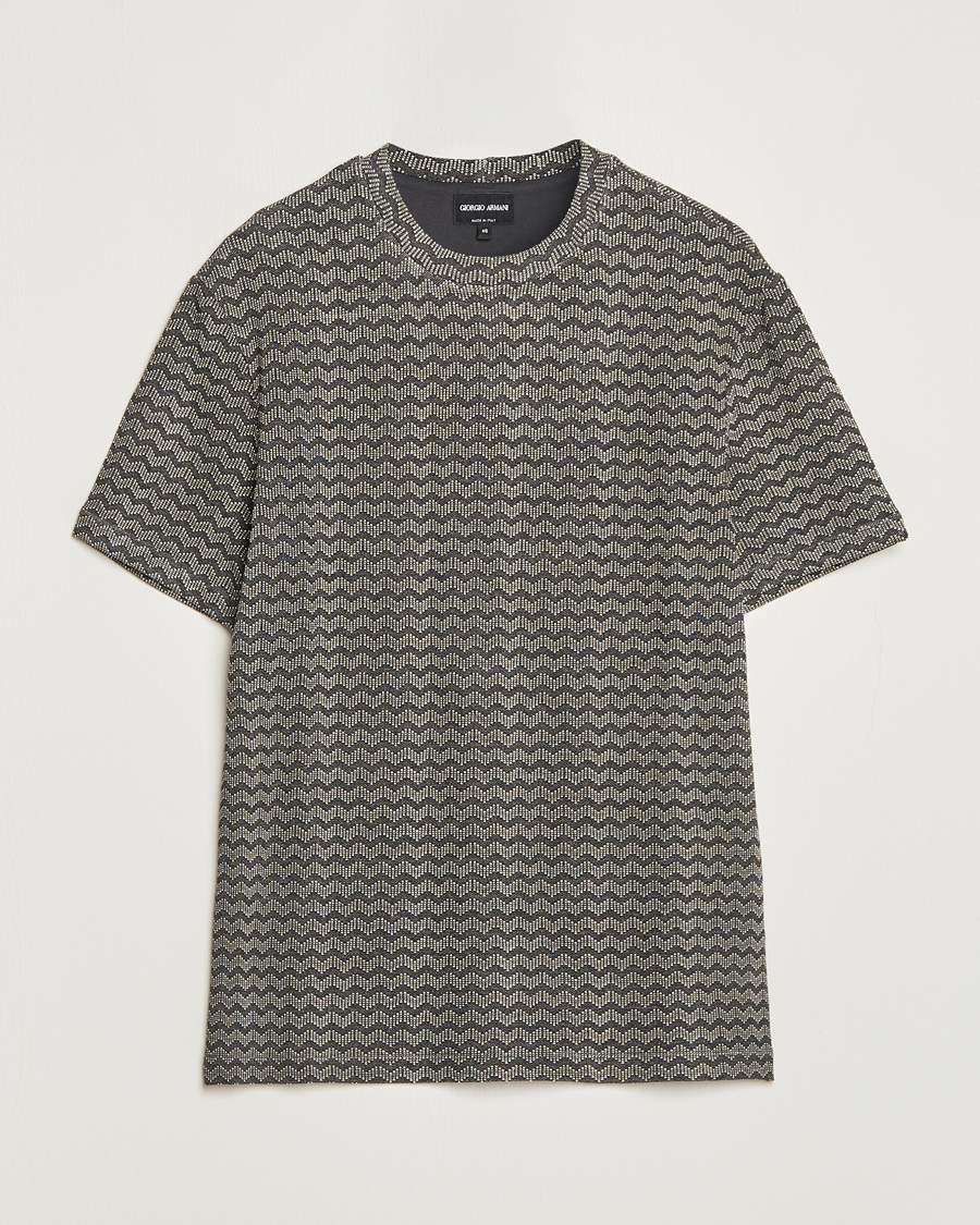 Herr | T-Shirts | Giorgio Armani | Jersey Chevron T-Shirt Taupe