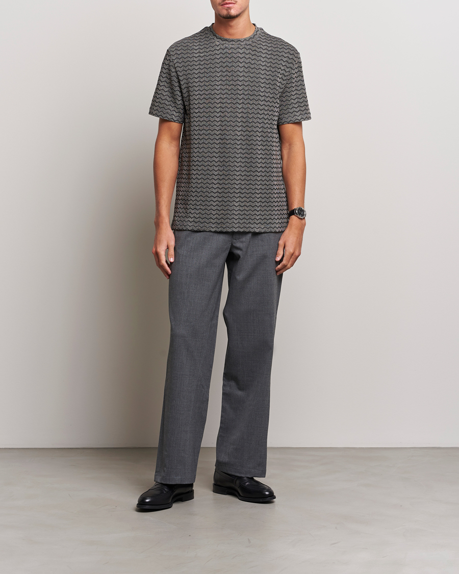 Herr | T-Shirts | Giorgio Armani | Jersey Chevron T-Shirt Taupe