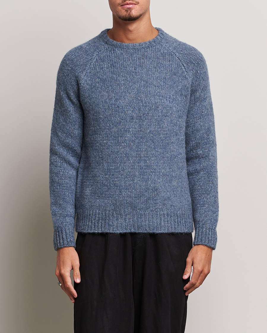 Herr | Giorgio Armani | Giorgio Armani | Alpaca Wool Sweater Light Blue