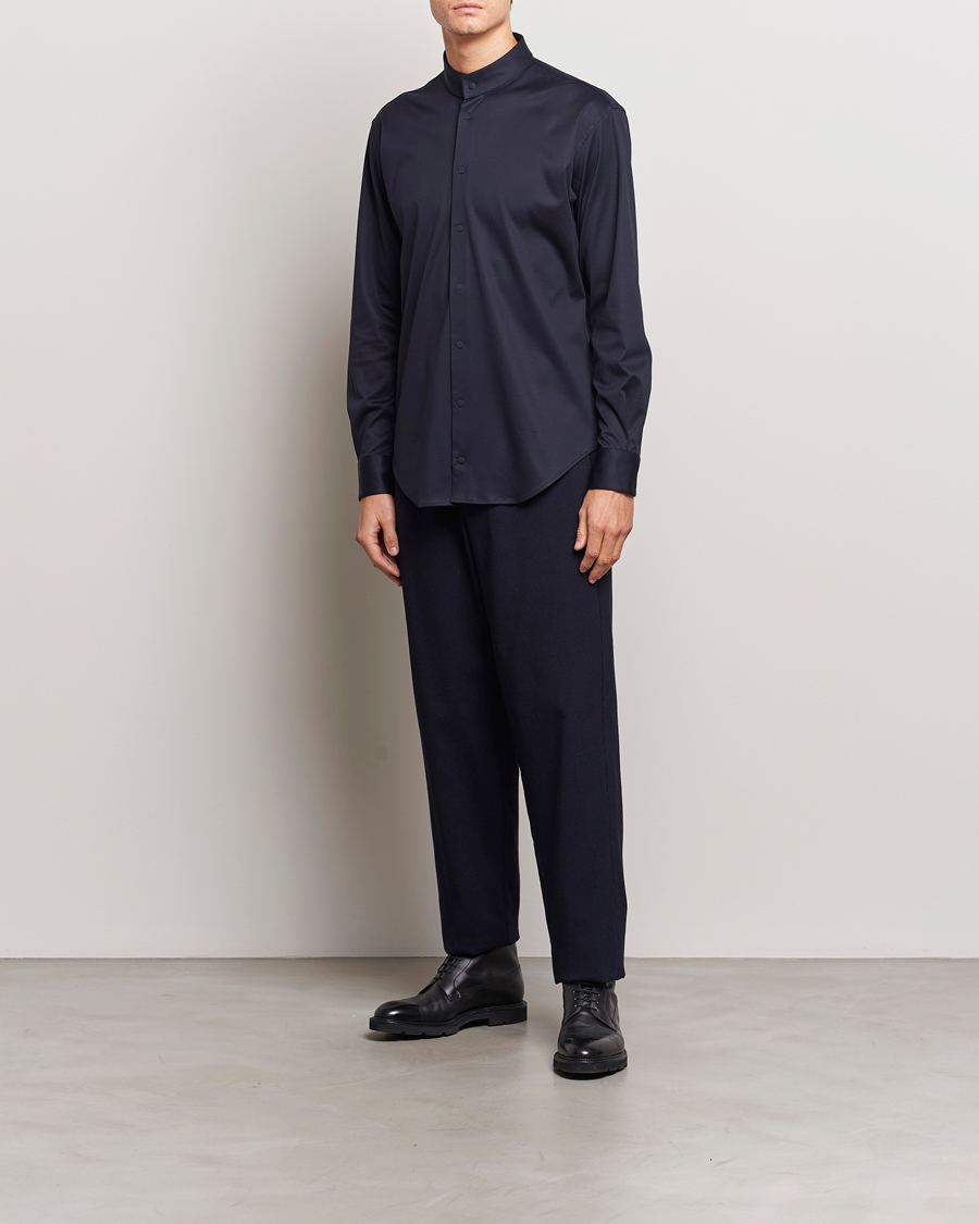 Herr | Skjortor | Giorgio Armani | Guru Collar Shirt Navy