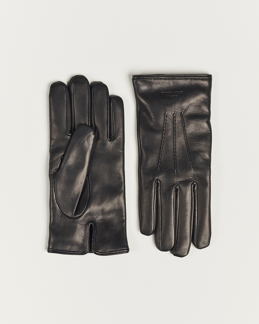Herr | Giorgio Armani | Giorgio Armani | Lamb Leather Gloves Black
