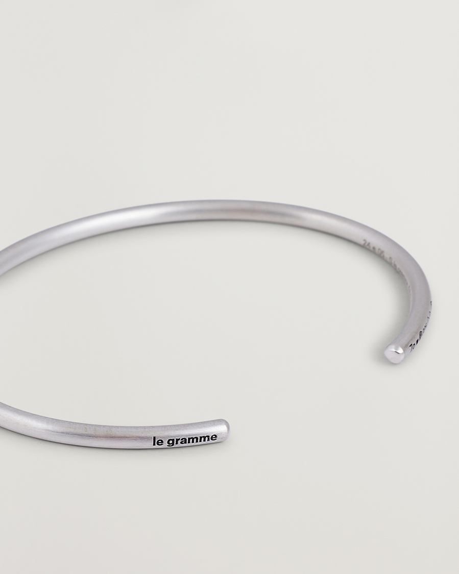 Herr | LE GRAMME Bangle Bracelet Brushed Sterling Silver 7g | LE GRAMME | Bangle Bracelet Brushed Sterling Silver 7g