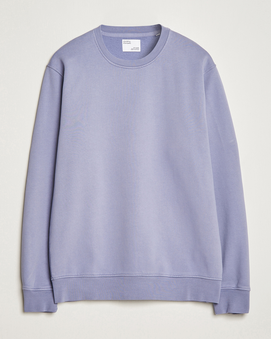 Herr | Tröjor | Colorful Standard | Classic Organic Crew Neck Sweat Purple Haze