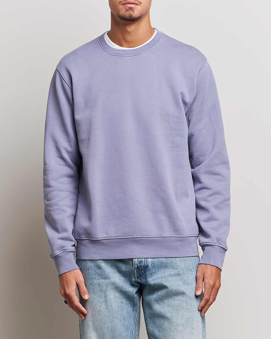 Herr | Tröjor | Colorful Standard | Classic Organic Crew Neck Sweat Purple Haze
