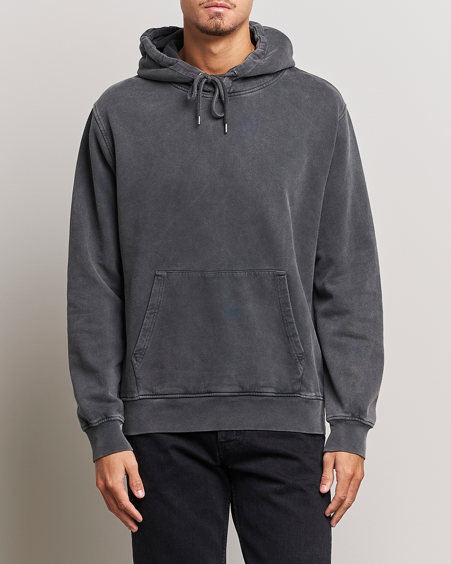 Herr | Tröjor | Colorful Standard | Classic Organic Hood Faded Black