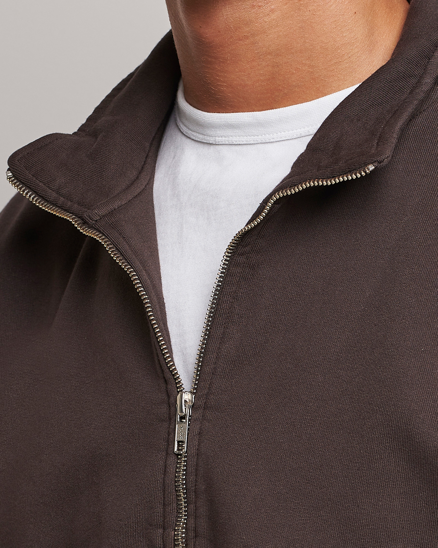 Herr | Tröjor | Colorful Standard | Classic Organic Half-Zip Coffee Brown
