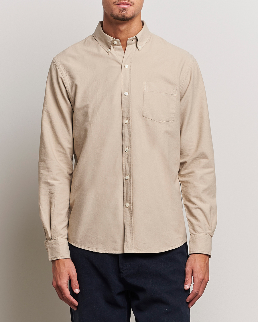 Herr | Casual | Colorful Standard | Classic Organic Oxford Button Down Shirt Oyster Grey