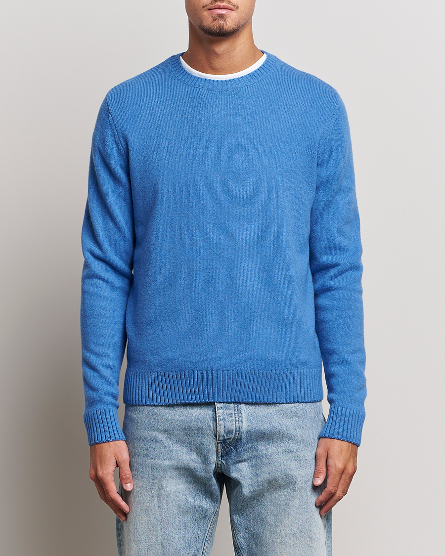 Herr |  | Colorful Standard | Classic Merino Wool Crew Neck Pacific Blue