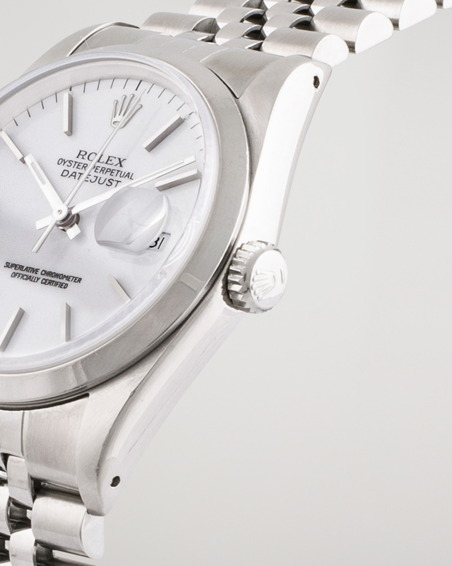 Herr | Rolex Pre-Owned Datejust 16200 Oystert Perpetual Steel White Steel White | Rolex Pre-Owned | Datejust 16200 Oystert Perpetual Steel White Steel White
