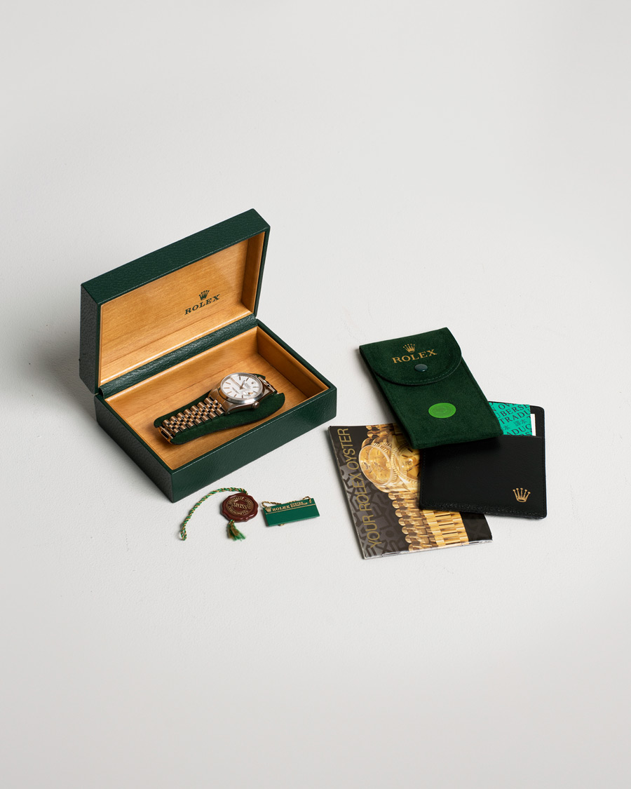 Herr | Rolex Pre-Owned Datejust 16200 Oystert Perpetual Steel White Steel White | Rolex Pre-Owned | Datejust 16200 Oystert Perpetual Steel White Steel White